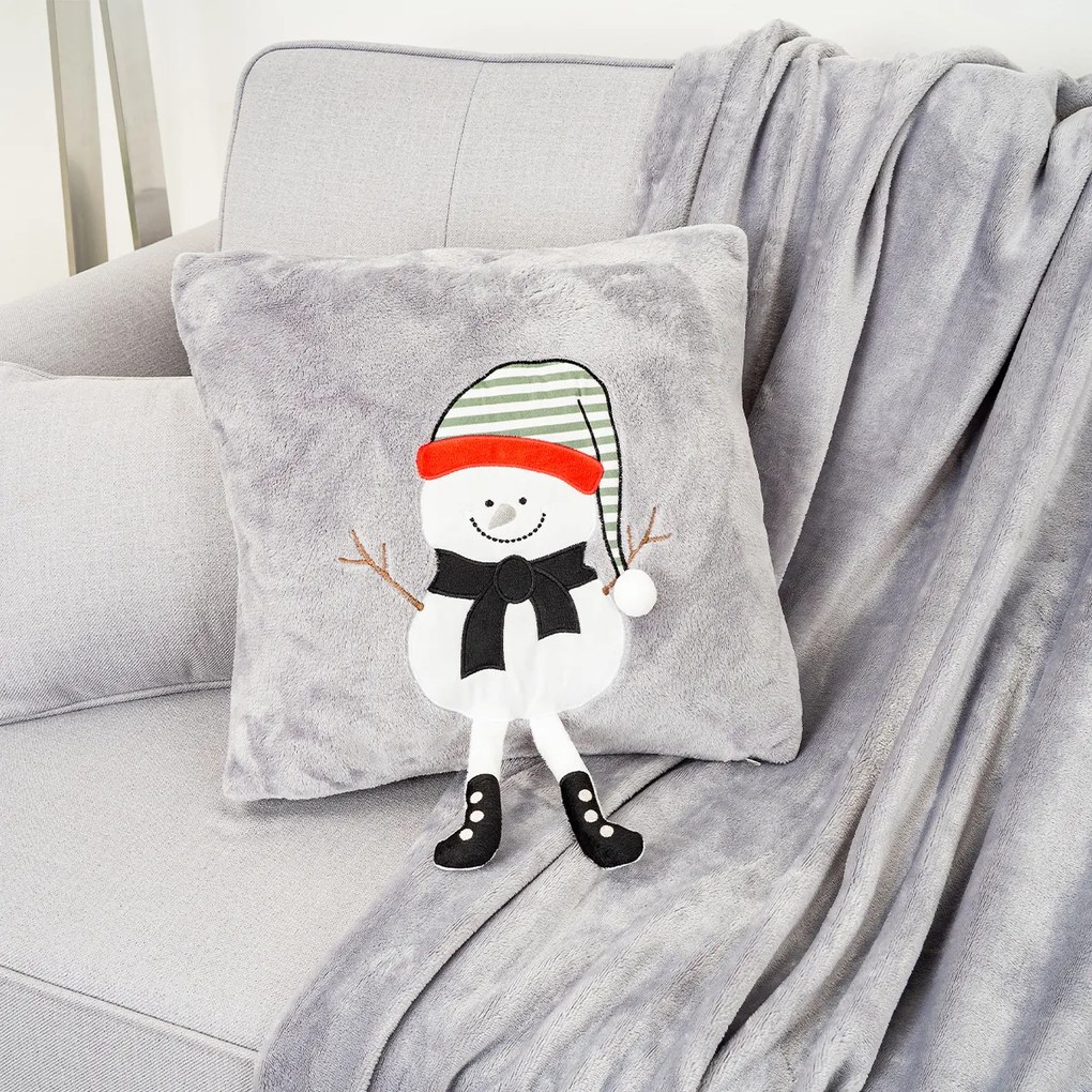 Față de pernă de Crăciun 4Home Frosty Snowman,40 x 40 cm