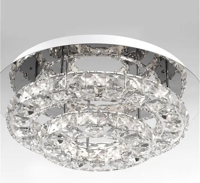 Lustra LED aplicata cristal K9 Quentin 40cm NVL-83399203
