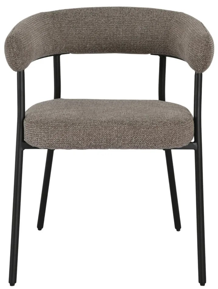 Scaun de dining Trivio, maro, picioare negre