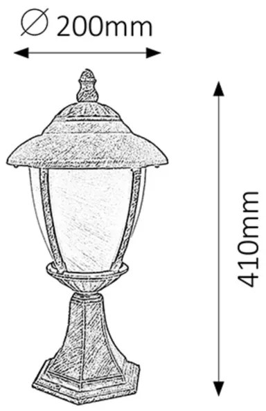 Rabalux 8478 - Corp de iluminat exterior MADRID 1xE27/60W/230V