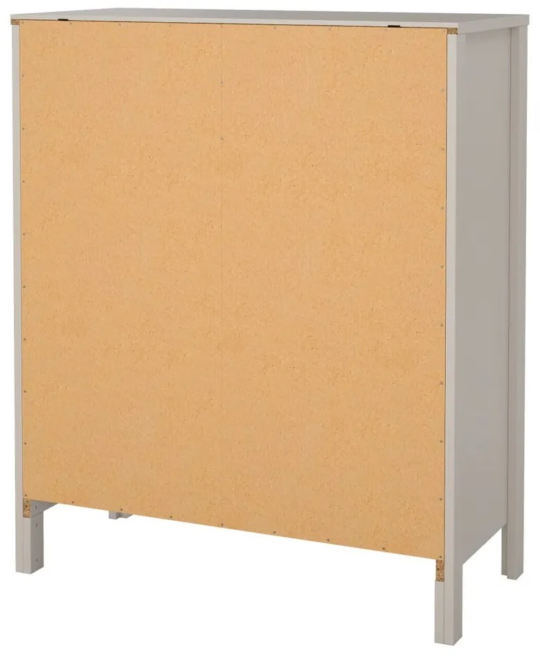 Comodă grej 82x99x38 cm Madrid – Tvilum