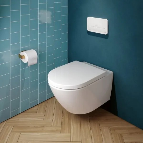 Capac WC Villeroy & Boch 8M42S1T1 SUBWAY 3.0 SoftClose, alb