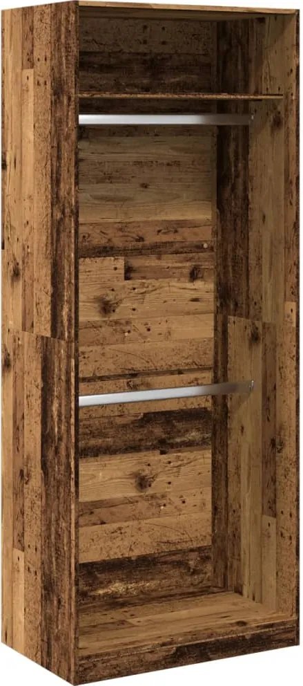 vidaXL Șifonier, lemn vechi, 80x50x200 cm, lemn prelucrat