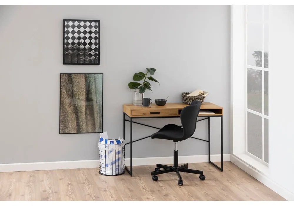 Birou în decor de stejar sălbatic Actona, 110 x 45 cm