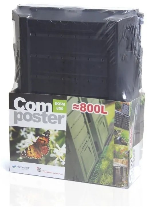 Compost, 800 l, negru