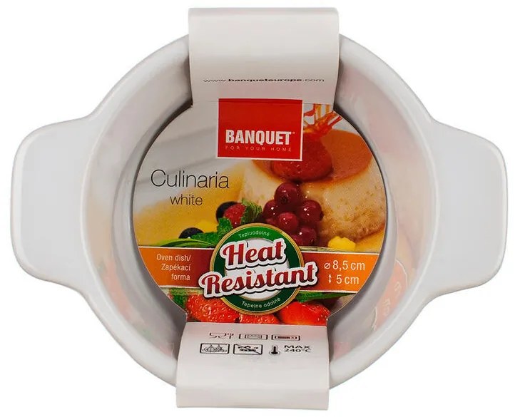 Formă rotundă de copt CULINARIA White diam. 8,5 cm