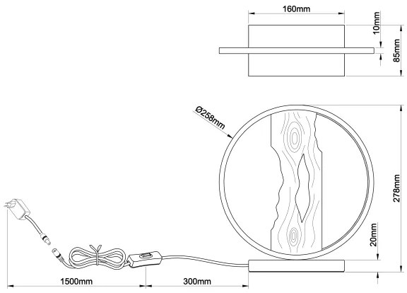 Lampă LED de masă Brilliant CHAUMONT LED/7,5W/230V