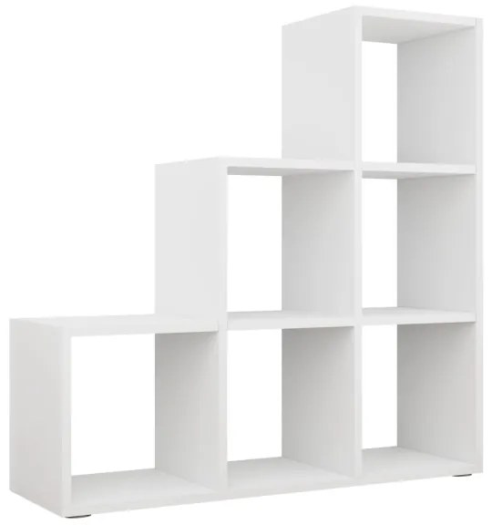 Bibliotecă TRIO 108x105 cm alb