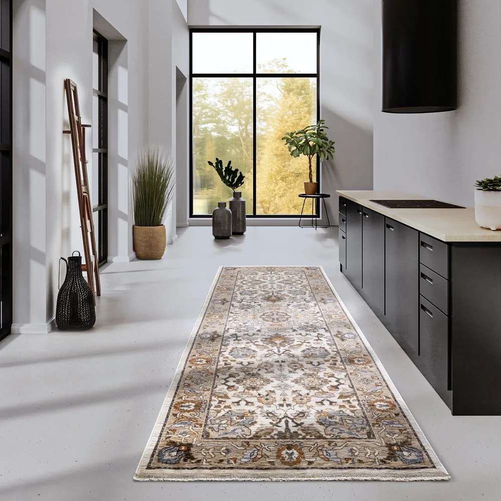 Covor tip traversă maro/crem 80x190 cm Egon – Villeroy&Boch