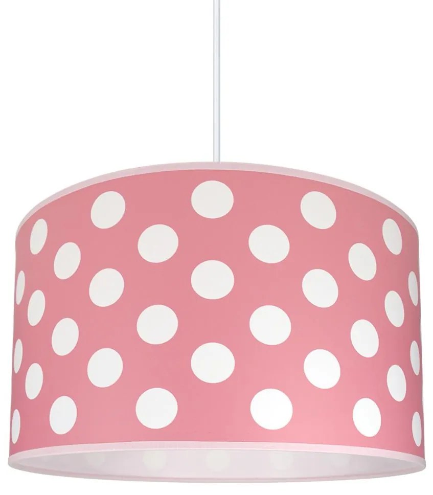 Lampa copii DOTS PINK 1xE27/60W/230V