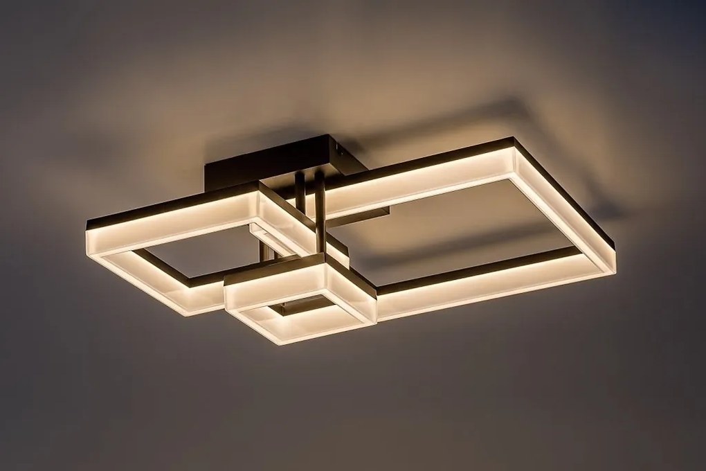 Plafoniera LED design geometric Amilia negru