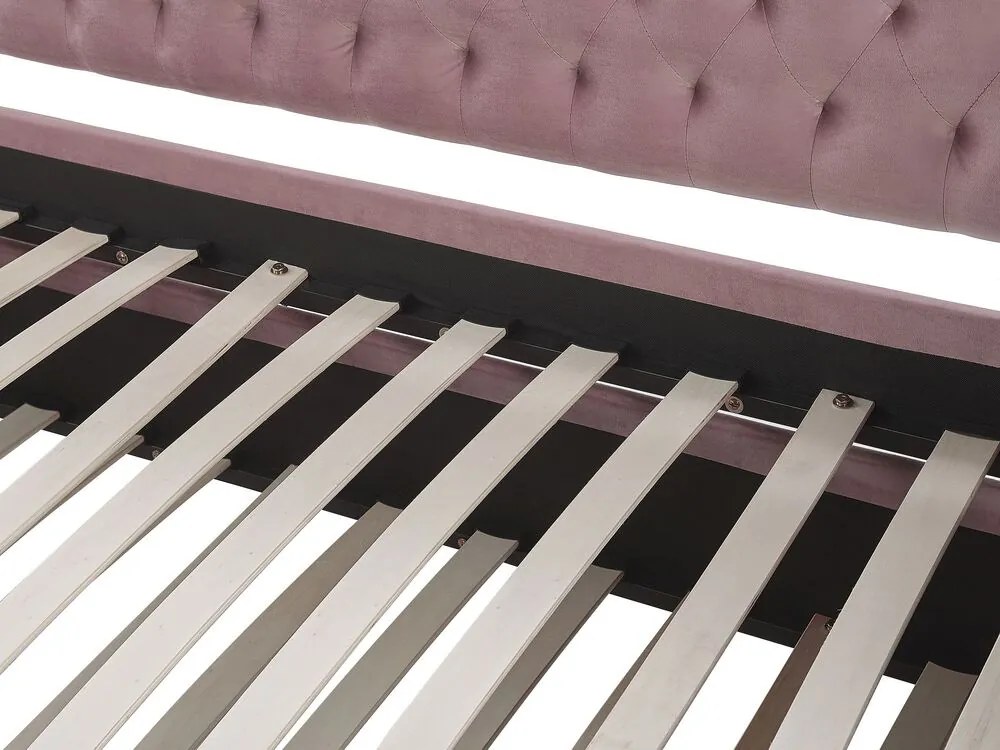 Pat extensibil 90x200 cm Maisha (roz). 1035496