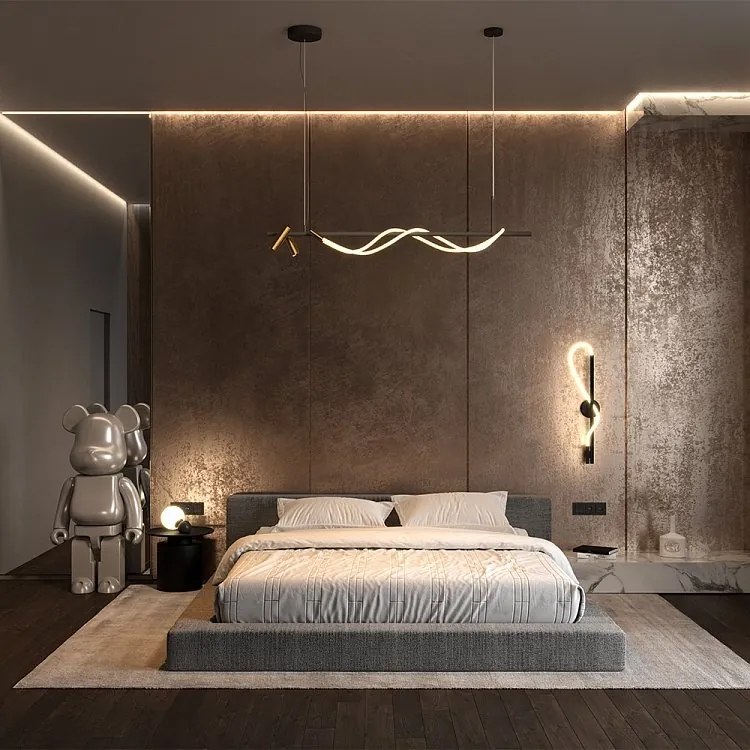 Lustra LED cu 2 spoturi design modern Tau