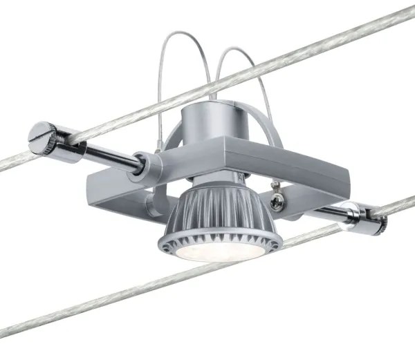 Paulmann 94134 - Set 5x GU5.3/10W, sistem complet pe cablu MAC, 230V, alb