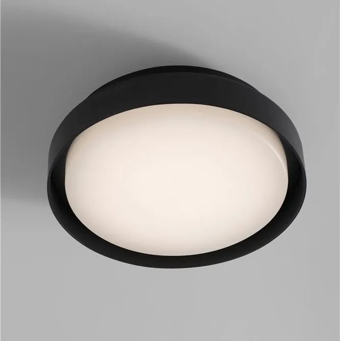 Plafoniera LED pentru iluminat exterior design modern slim IP65 OLIVER neagra
