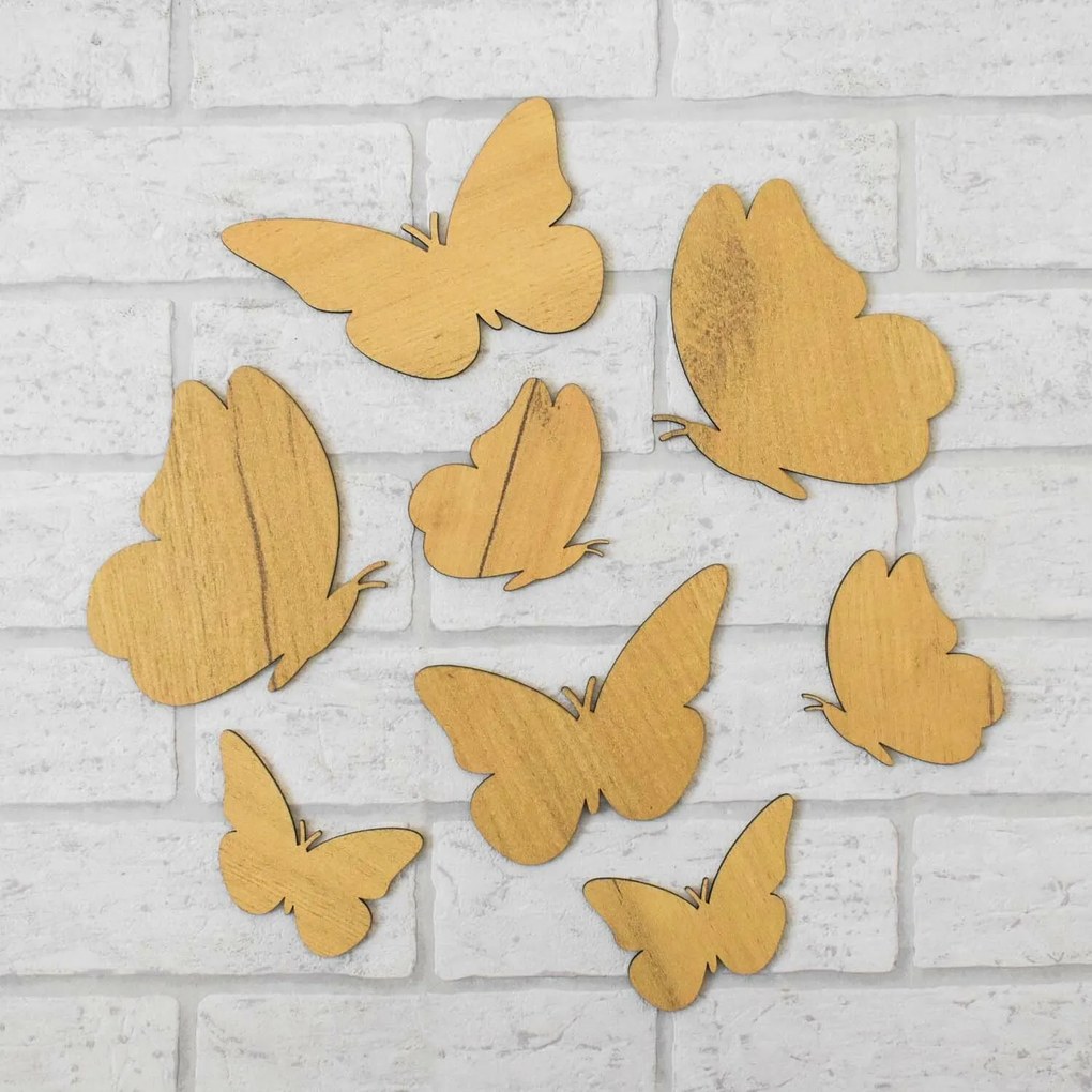 DUBLEZ | Fluturi decorativi 3D pentru perete 6 buc