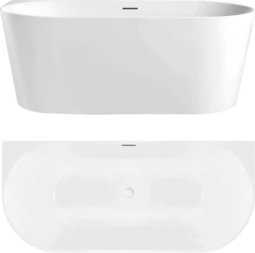 Cada din acril freestanding CAPRI SLIM 150cm