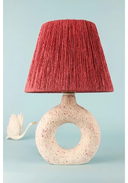 Lampă de masă 1xE27/40W/230V alb/roșu