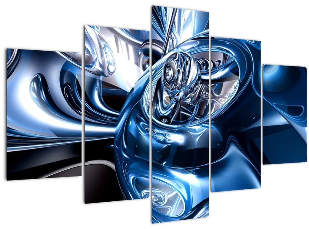 Tablou cu abstracție - cercuri (150x105 cm)