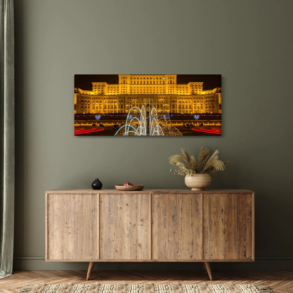 Tablou - Palatul Parlamentului, București, România (120x50 cm)