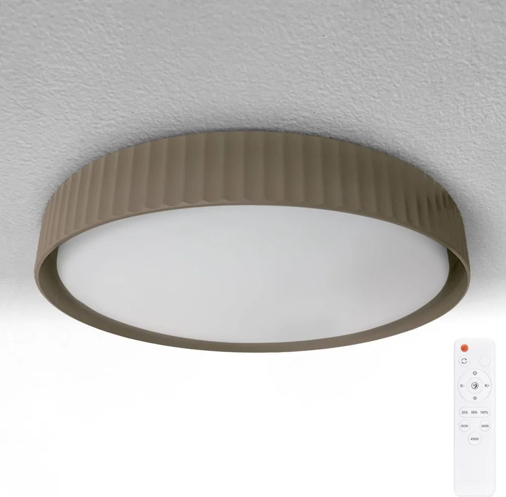 Brilagi - Plafonieră LED reglabilă LUCIA LED/60W/230V Ø 59 cm taupe + telecomandă