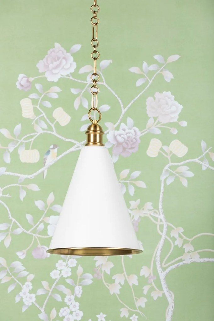 Pendul clasic LUX, Metal, Alama Antic, Soft Blue, FENIMORE