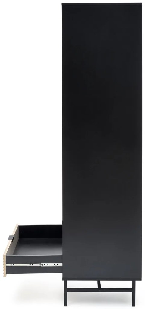 Dulap Murano S-1 stejar artizan/negru