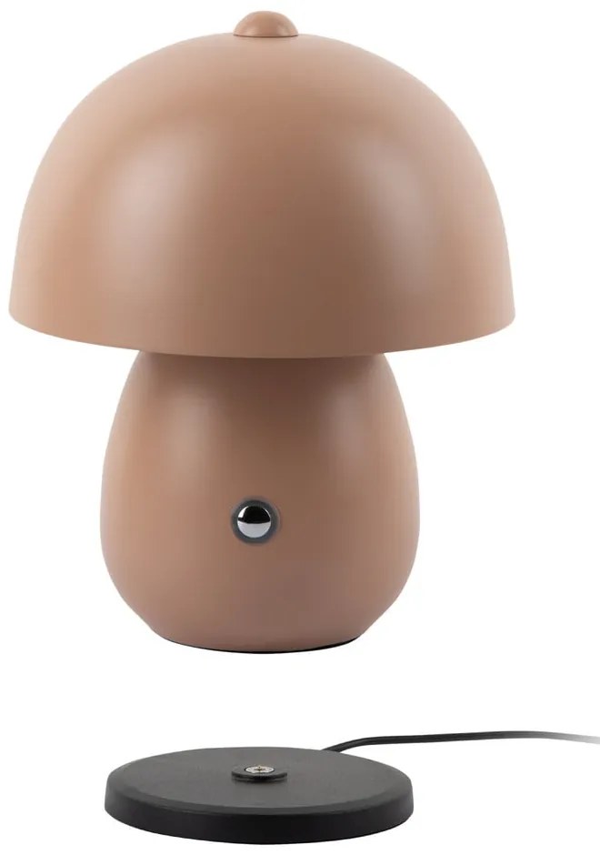 Veioză maro deschis LED cu abajur din metal (înălțime 18 cm) Mono LED – Leitmotiv