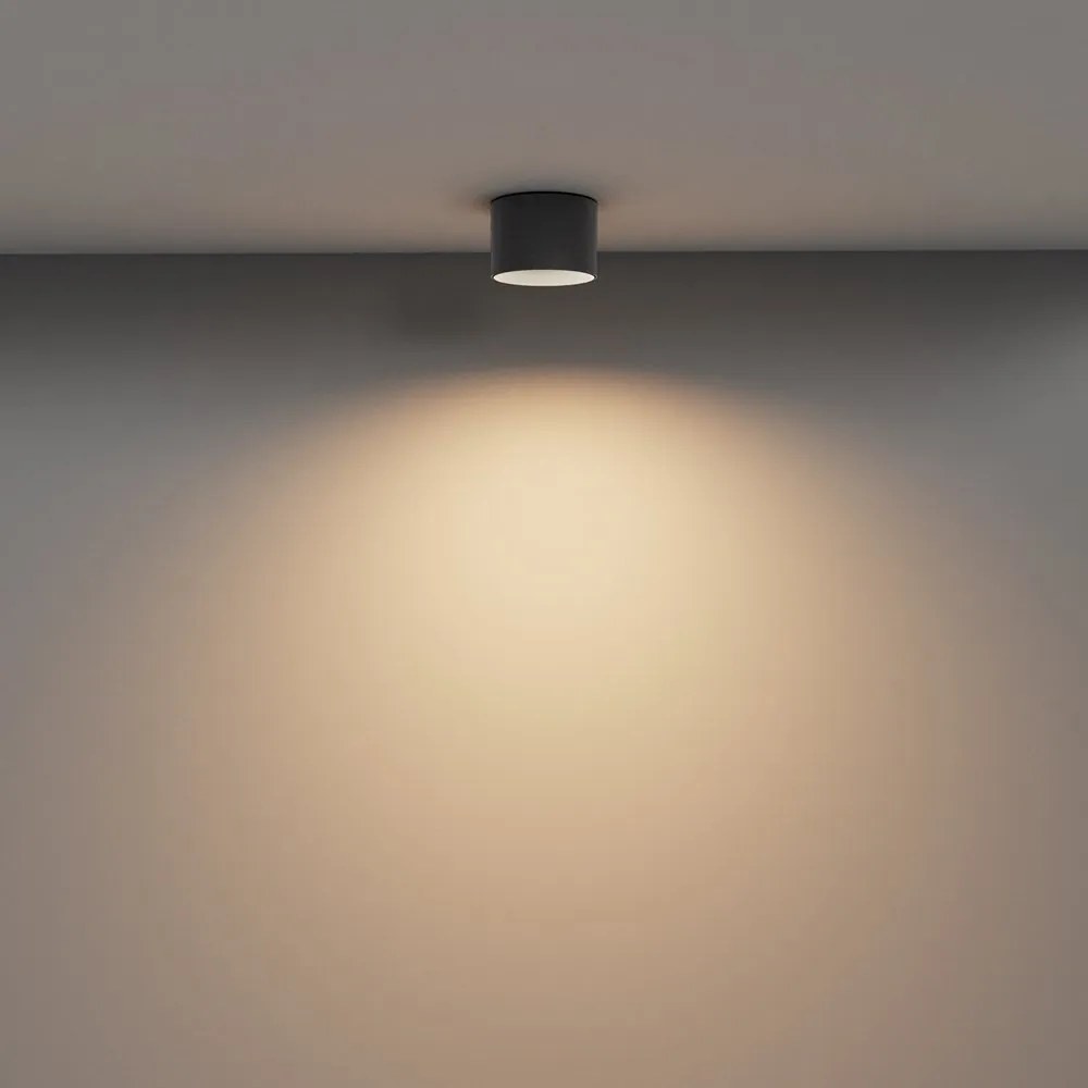 Spot LED aplicat design tehnic Vega D-9cm negru