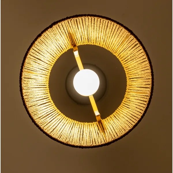 Brilagi - Lampă suspendată LED pe cablu CERIA BOHO, 1xE27/40W/230V, Ø 28 cm, maro