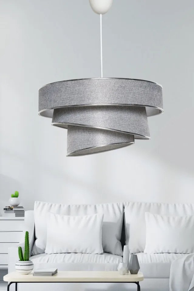 Lustra Couper - Grey, Silver, Soclu E27, Max. 45 - 60W