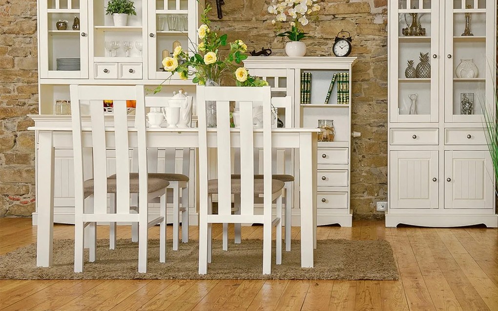 Masă lemn masiv Extensibilă Linea 150/197x93cm