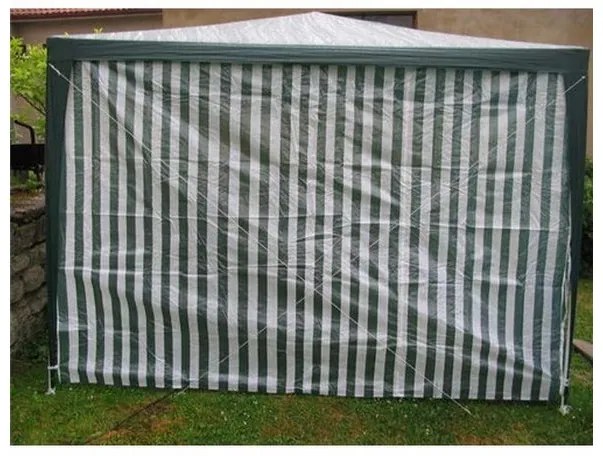 Perete pavilion de grădină fără fereastră, cu dungi, 2,95 x 1,9 m