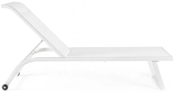 Sezlong cu roti, alb, Taylor, Bizzotto