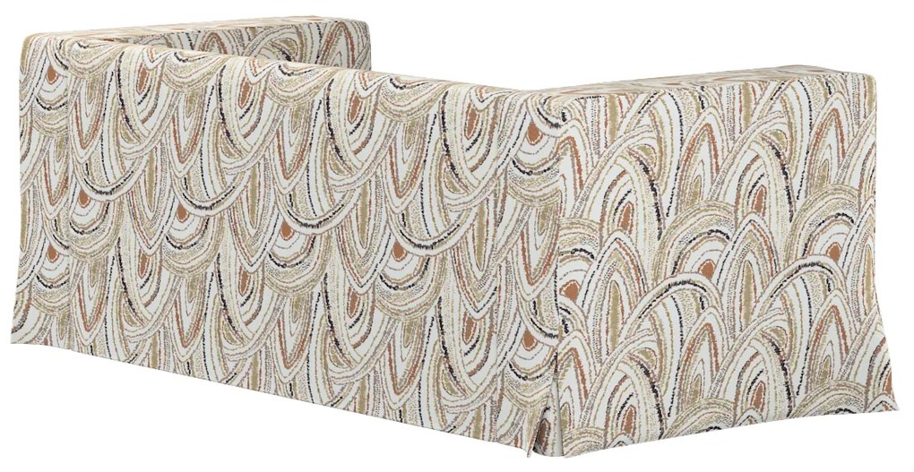 Husă canapea Klippan cu 2 locuri, lungă, cu pliuri contrastante