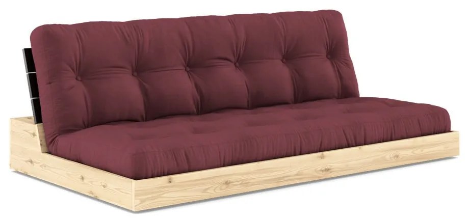 Canapea burgundy extensibilă 196 cm Base – Karup Design