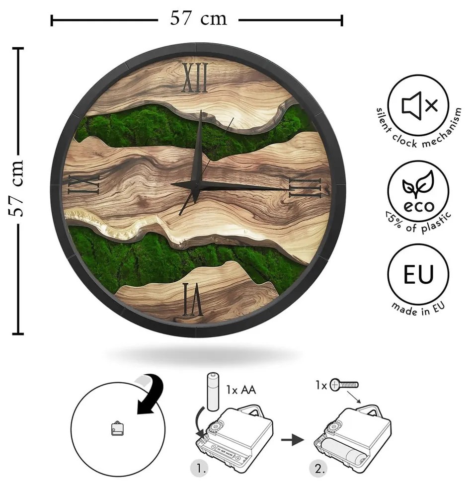 Ceas de perete ø 57 cm Paul – Styler