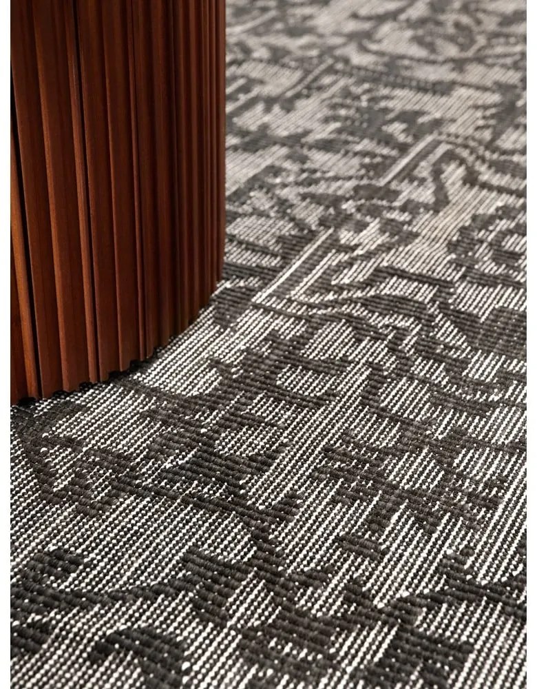Covor pentru exterior și interior alb-negru 200x290 cm Duet Kona – NORTHRUGS