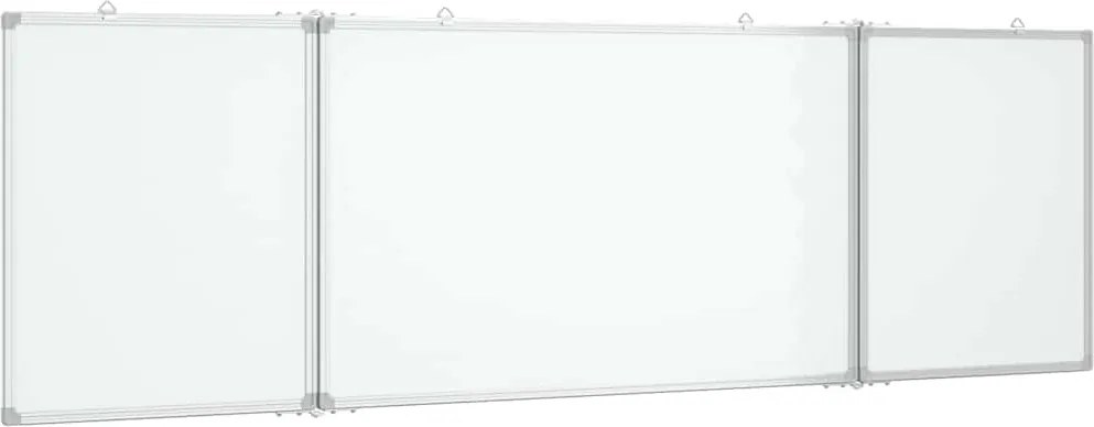 vidaXL Tablă magnetică pliabilă, alb, 160x60x1,7 cm, aluminiu