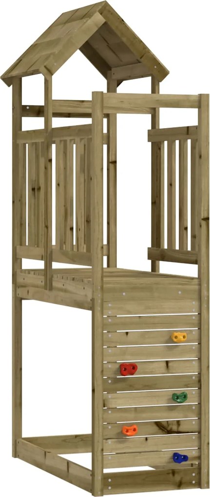 vidaXL Turn de joacă Maro 53 x 110,5 x 214 cm Lemn impregnate solid