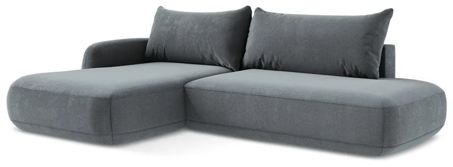 Colțar albastru prăfuit extensibil (cu colț pe partea stângă/cu șezlong) Hale – Makamii