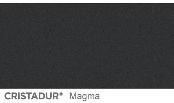 Baterie bucatarie Schock Laios Cristadur Magma cu dus extractibil, aspect granit, cartus ceramic, negru metalizat