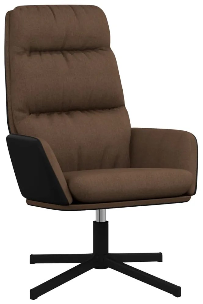 341151 vidaXL Scaun de relaxare, maro, material textil