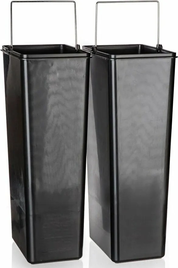 Coș sortare deșeuri Brilanz Savery, 2 x 20 l, inox, 40 l