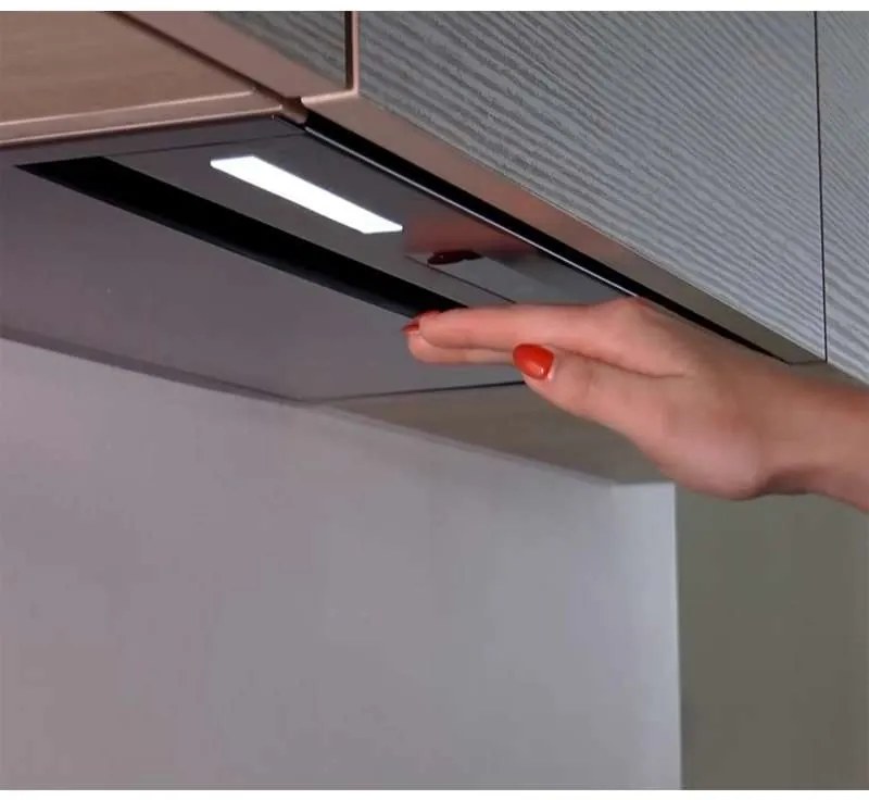 Hota Incorporabila Tornado Modul Touch Free 1200 (60), 1 motor, latime 60 cm, 4 viteze, absorbtie 1200 m3/ora, Negru