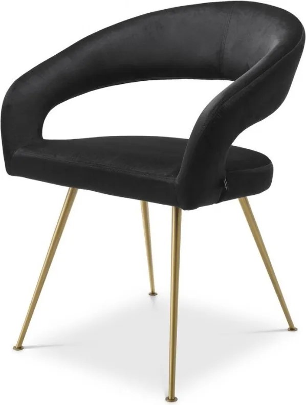 Scaun design elegant LUX Bravo, roche negru 116145 HZ