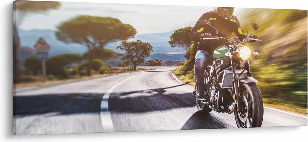Tablou - Motociclist (120x50 cm)