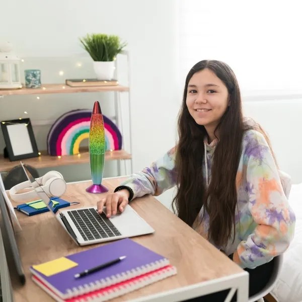 Lampă LED cu lavă Rabalux 76008 GLITTER RAINBOW 2 LED/25W/230V