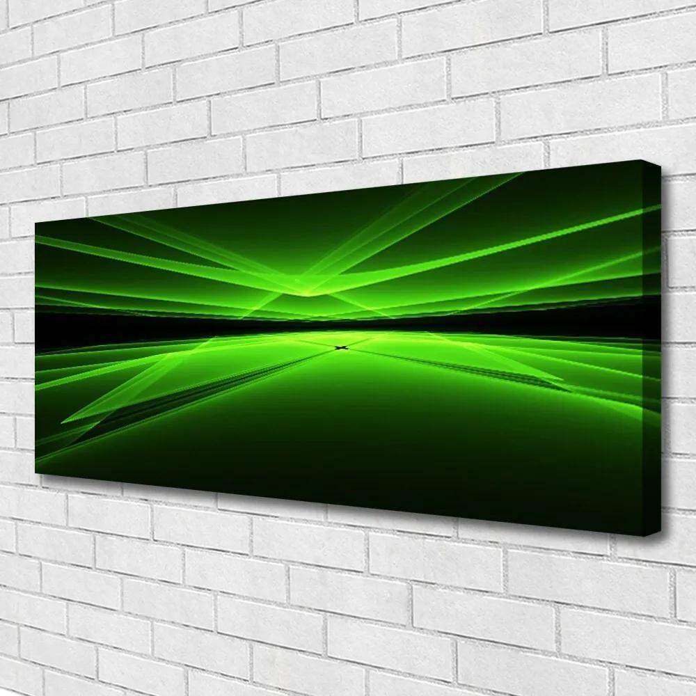 Tablou pe panza canvas Abstract Art Verde Negru