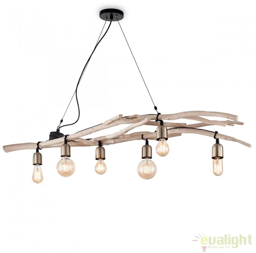 Lustra design deosebit lemn natur DRIFTWOOD SP6 180922